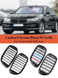 Front Bumper Shadowline M Color Grille Gloss Black Facelift Racing Grillz For BMW 7 Series G11 G12 2015-2019 730i 740i 750i