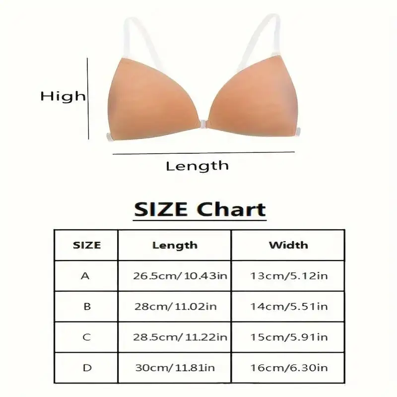 Sticky Bra for Women Backless Wedding Dress Silicone Plunge Deep U Neck Adhesive Bras Lift Boob Invisible Underwear Nipple Cover