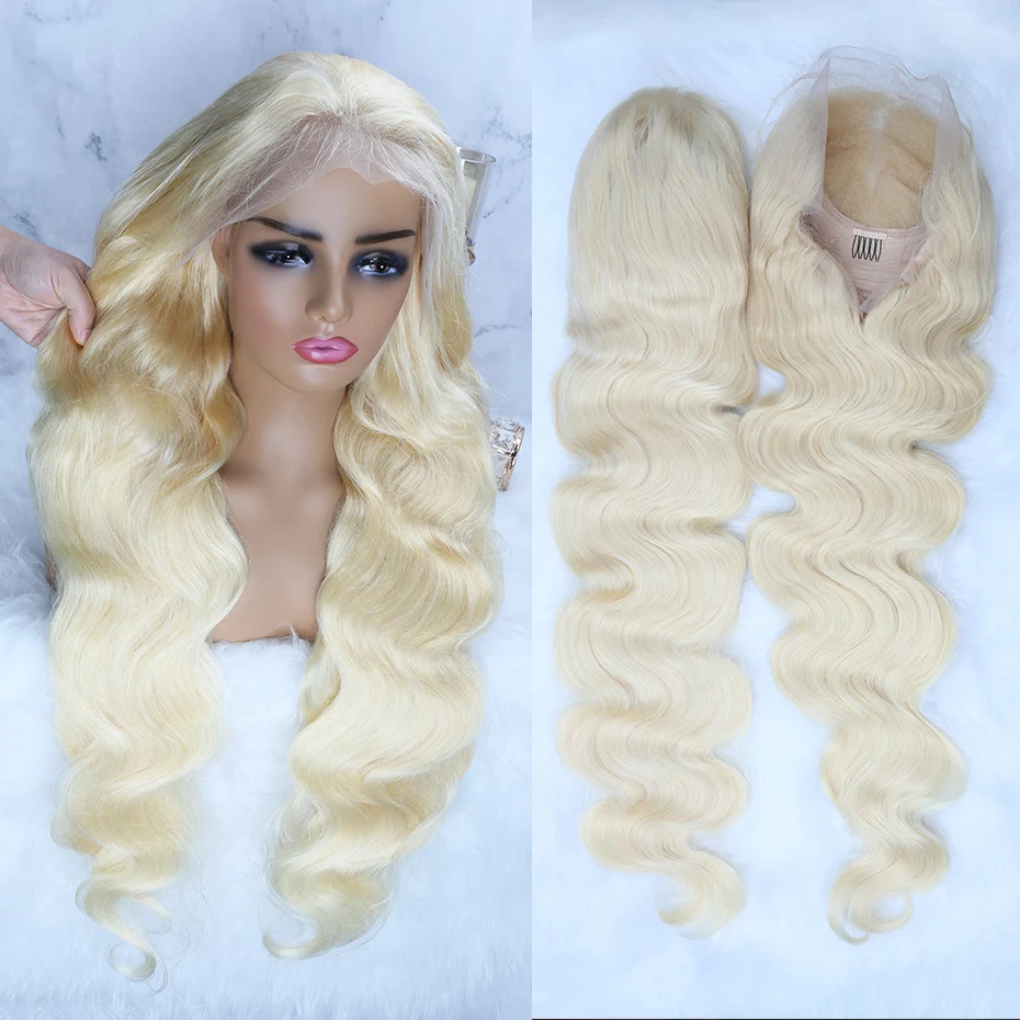 613 HD Lace Frontal Wig 13x6 Preplucked Body Wave Human Hair Wigs 360 Full Lace Wigs Human Hair Vietnamese Raw Human Hair Wig Blonde Wig 13x4 Lace Front Wig Human Hair 30 38 40 Inches 180% 200% 220% D image 5