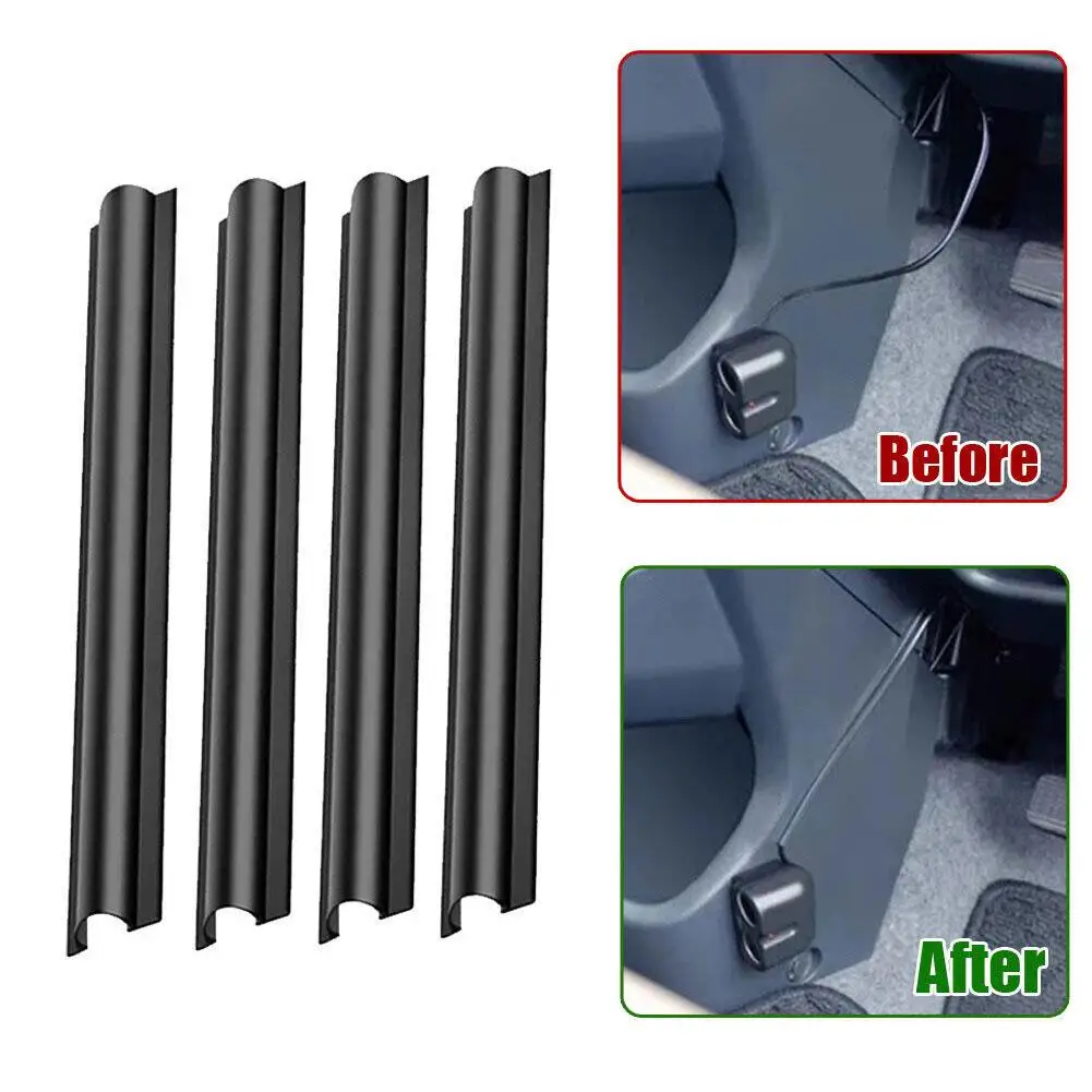 4pcs/set Car Interior Cable Line Sleeve Protector Universal Hidden Wire Cover Clips Automobile Interior Accessories Car Styling