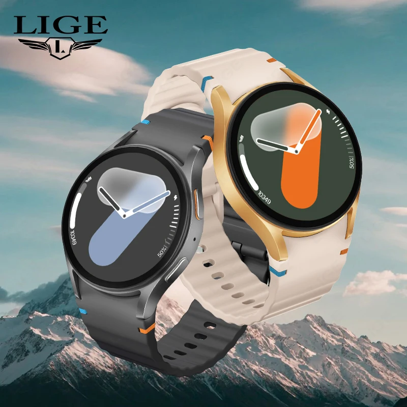 LIGE New Bluetooth Call Smart Watch Women Custom Dial Watches Men Sports Fitness Tracker Heart Rate Smartwatch For Android IOS