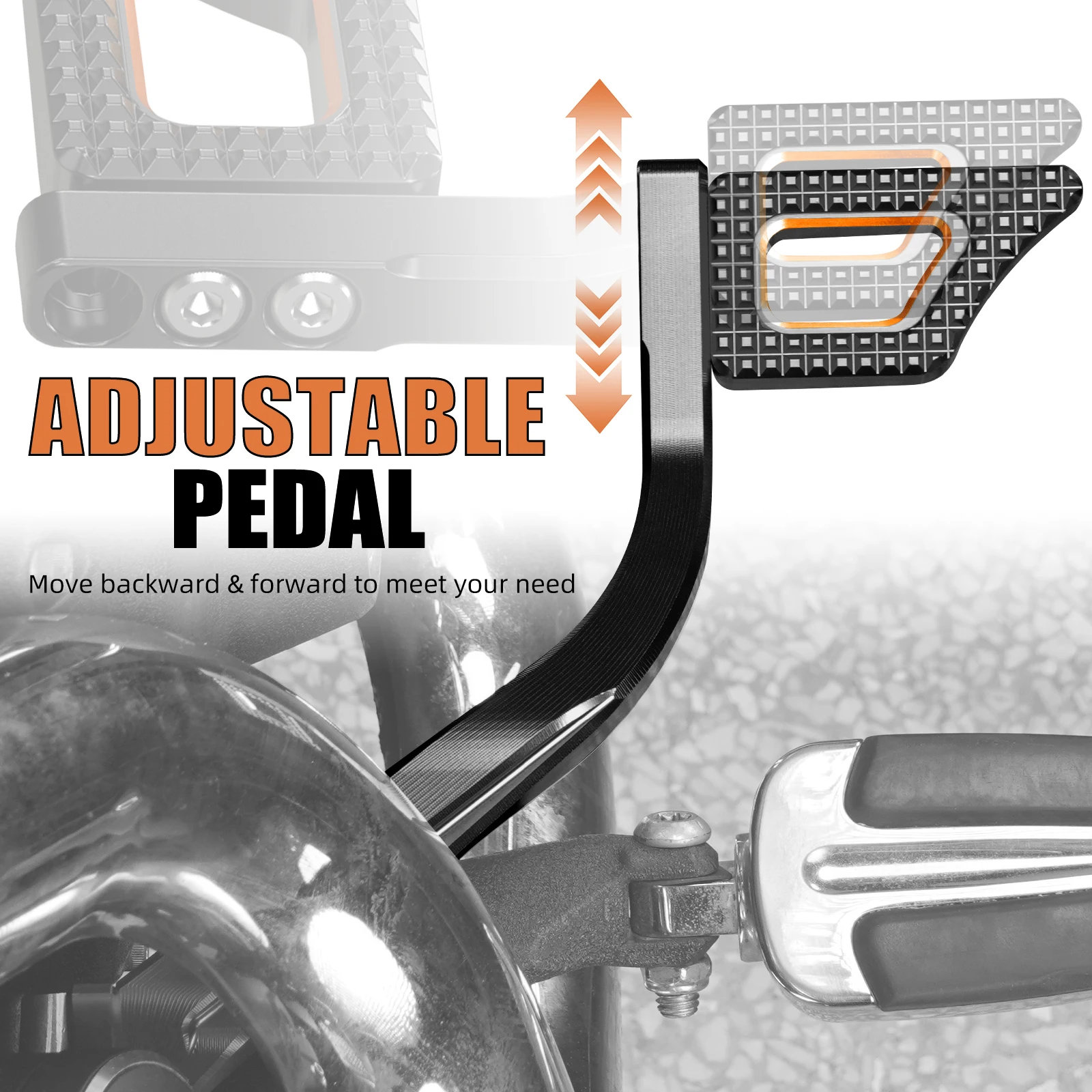 For Harley Dyna Wide Glide/Street NICECNC Rear Brake Lever Pedal Kit For Harley Dyna Bob Low Rider FXDLS 2016-2017 Fat Bob FXDF - Image 6