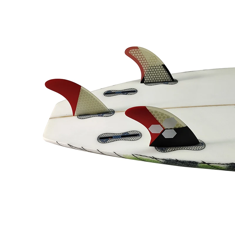 

Surf Fins UPSURF FCS2 Fins Double Tabs 2 G5/G7 Red Color Surf Board Fin Honeycomb Surfing Board Tri Fin Set Surf accesorios