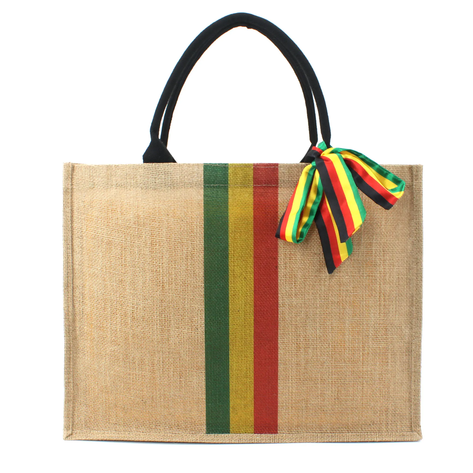 Woven Large Beach Bag for woman Straw Bag Beach Tote Handmade Weaving Shoulder Bag Handbag Jamaican Africa Reggea