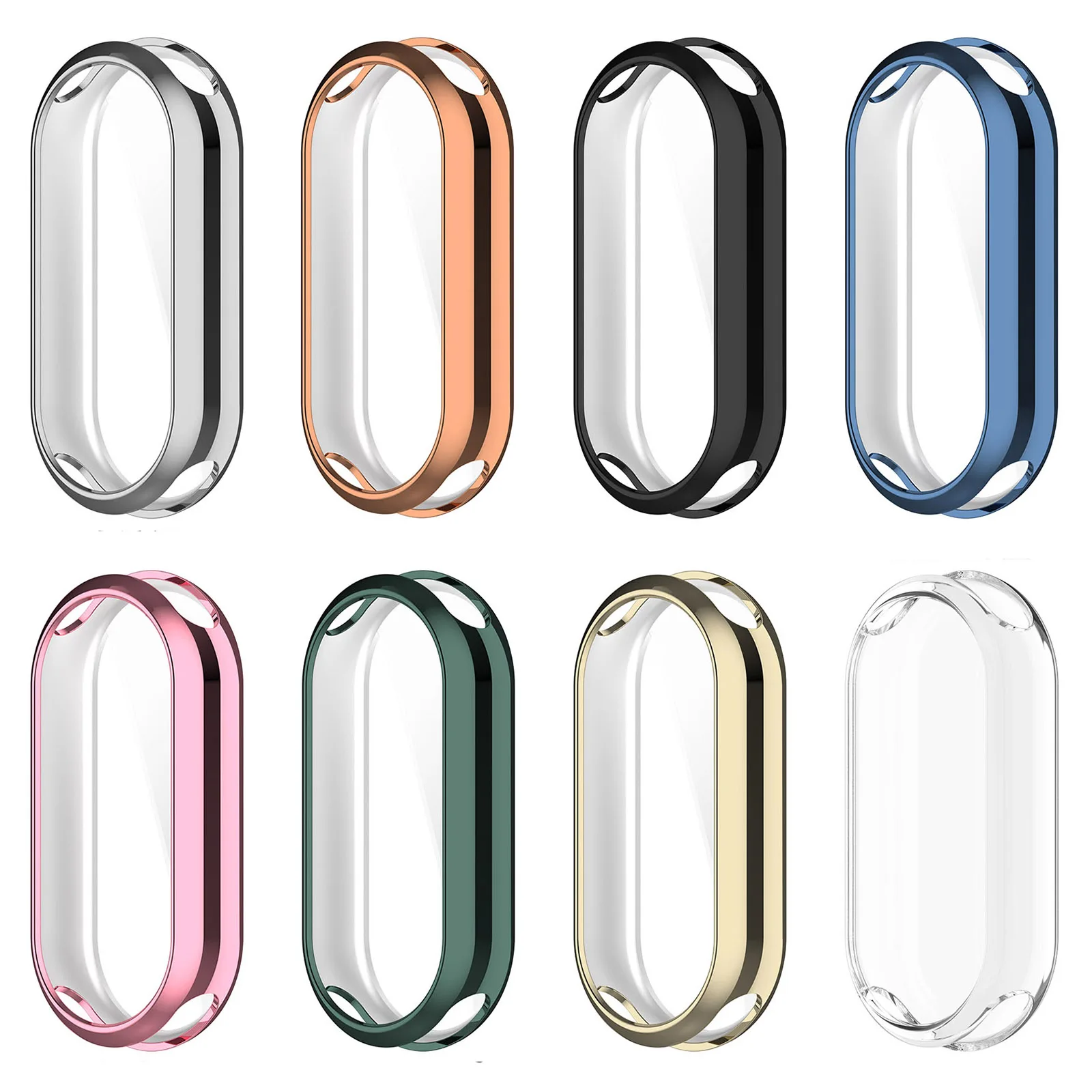 Full Screen Protector For Xiaomi Mi Band 9/8 NFC TPU Protective Case Shell Bumper Cover