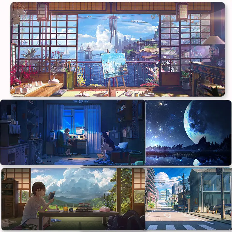 Large Mousepad XXL Home Mouse Mat MousePads Beautiful Nature Landscape Carpet Anti-slip Desktop Mouse Pad Mice Pad