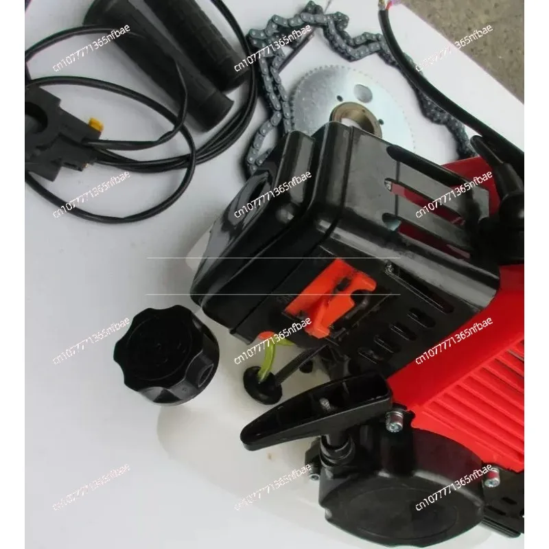 Kit de Motor a Gasolina 2 Tempos 49cc para Bicicleta, Bicicleta Motorizada DIY, Conjunto de Bicicleta Motorizada
