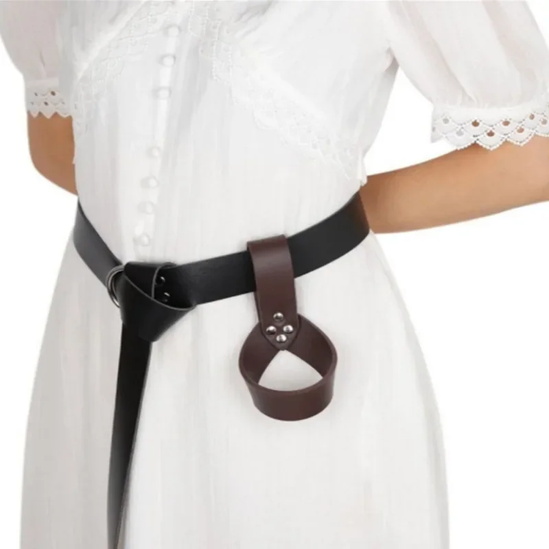 Mittelalterlicher Gürtel, Schwerthalter, Scheide, Scheide, Gürtel, Cosplay-Requisite, Ritter, Lederring