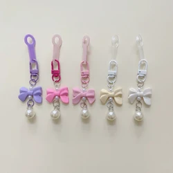 Cute Pearl Bow Straw Charm For Stanley Cup 30/40 oz Straw Tumbler Accessories Kawaii Pendent Chain Decor For 9-10 mm Straws