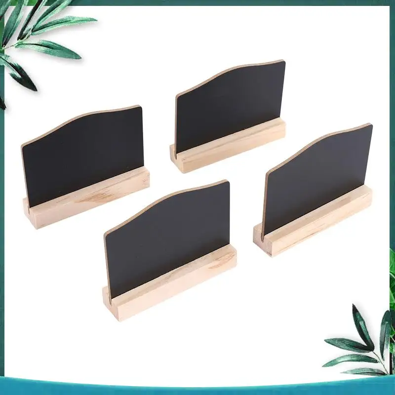 (NEW) 4 PCS Mini Chalkboard Signs For Chalk Sign,Food Labels Message Board Signs For Party Restaurant Wedding
