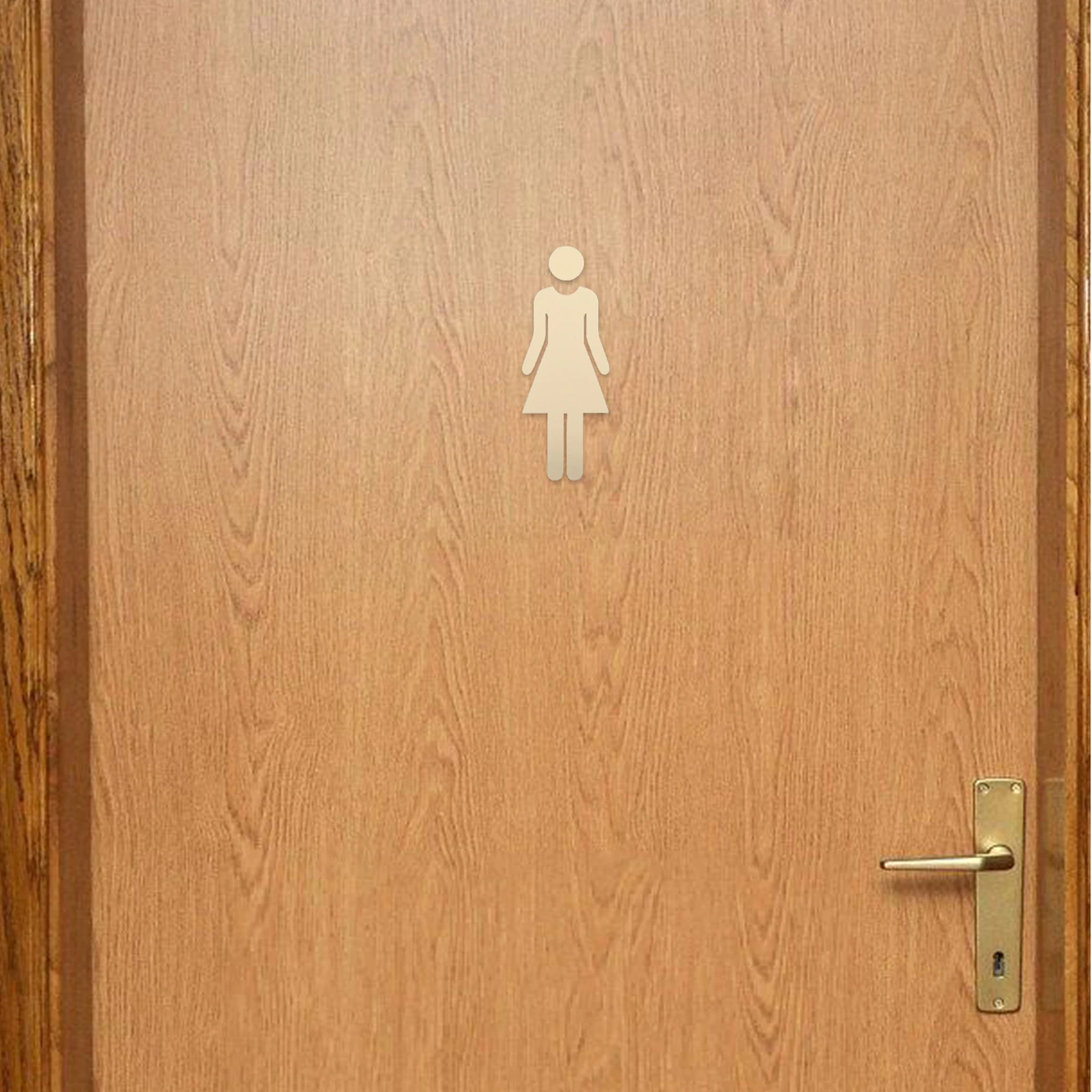 

10 set Restroom Sign For Door: 3D Acrylic Bathroom Signs With Male Female Symbols Self-Adhesive Toilet Identification Plates For