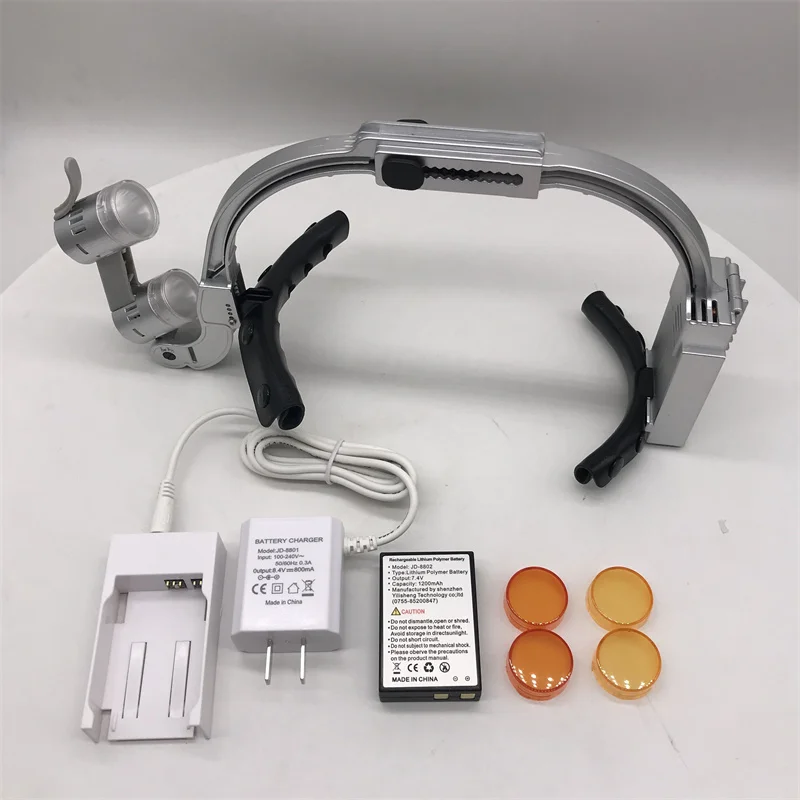 Mamang Dental Headlight JD-8802 Optional Battery/Charger/1.5X Lens