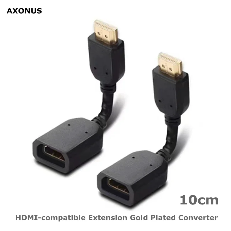 10 سنتيمتر HD HDMI-متوافق مع ذكر إلى أنثى موسع محول محول دعم ثلاثية الأبعاد لجوجل كروم كاست ، روكو عصا ، عصا التلفزيون ، HDTV