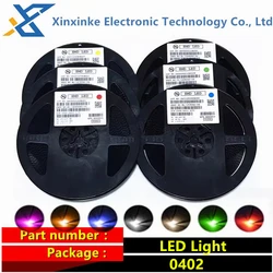 3000PCS/REEL 0402 SMD Light LED Light Emitting Diode Red Yellow Emerald-Green White Blue Orange  Pink Purple Yellow-green