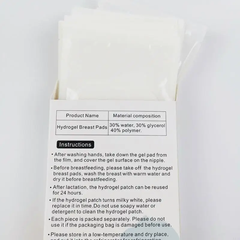 581F وسادات جل مهدئة للرضاعة الطبيعية 10 قطعة/صندوق لوازم تخفيف آلام الحلمة للأم حديثي الولادة وسادة الرضاعة الطبيعية
