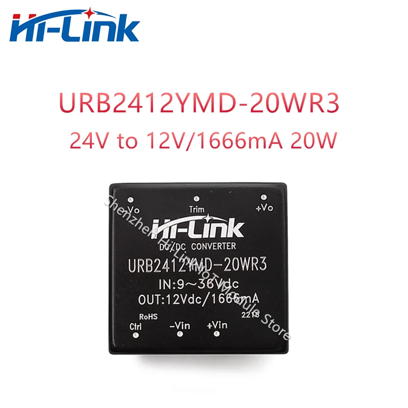 

Hilink DC/DC URB2412YMD-20WR3 24V to 12V 1666mA 5 шт./партия изолированный преобразователь блок питания от производителя Step Down