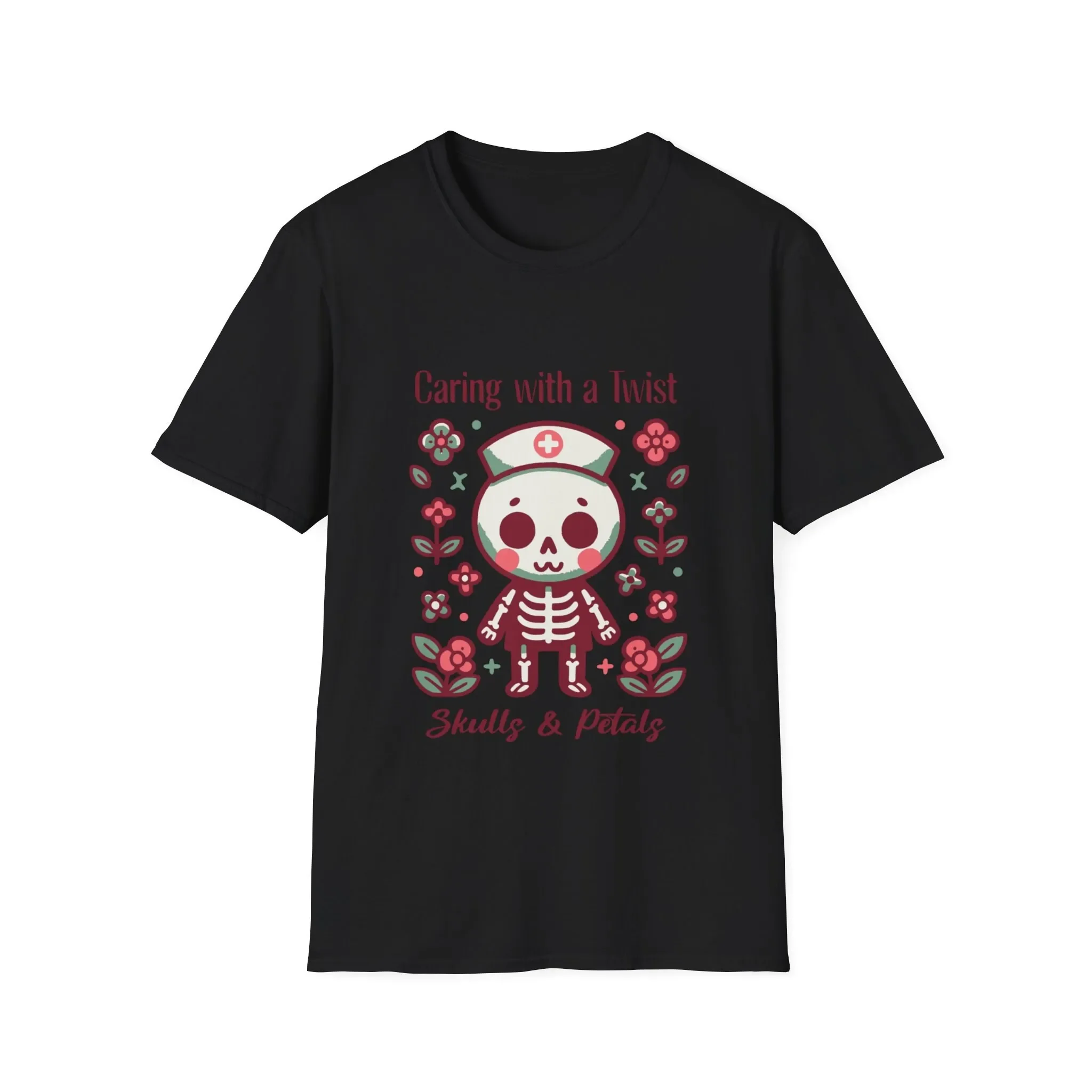 Caring with a Twist Perfect gift for Nurse Softstyle T Shirt