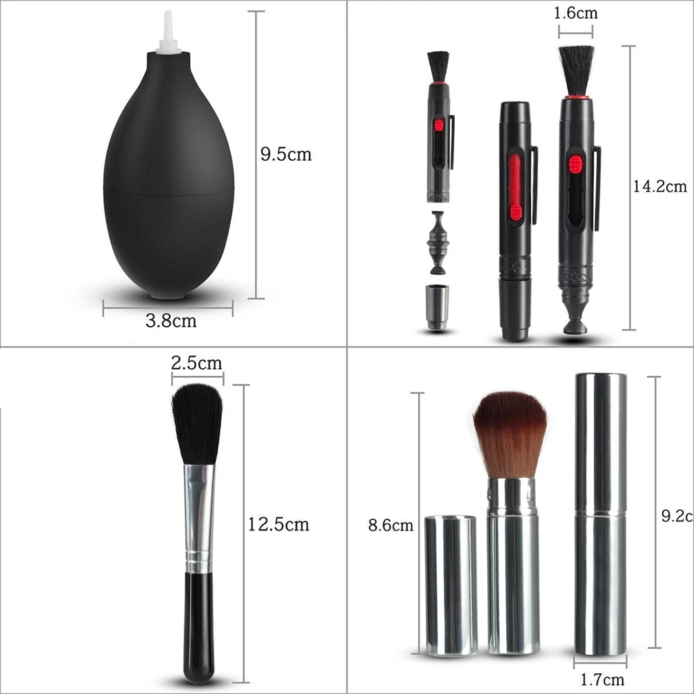 19 قطعة طقم تنظيف الكاميرا DSLR عدسة كاميرا رقمية الاستشعار تنظيف لسوني فوجي فيلم نيكون SLR كاميرات DV مجموعة نظيفة