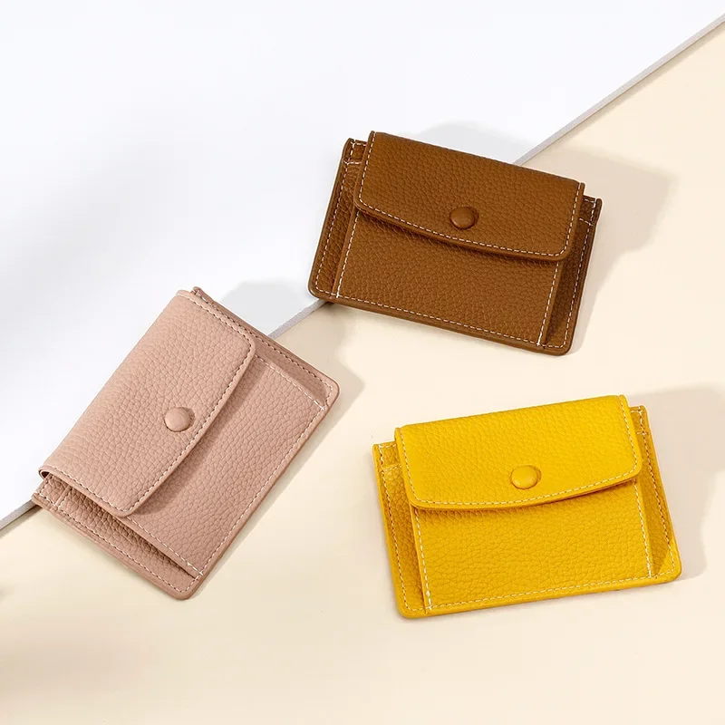 

Envelope Women Card Holders Brand Business ID Credit Card Case Holder Female Soft Leather Mini Wallet Coin Cash Purse Ladies