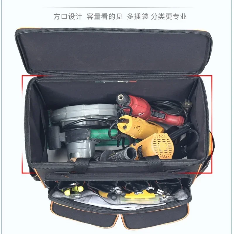 Large capacity new large multi-functional repair stainless steel bottom with wheels tie rod tool case