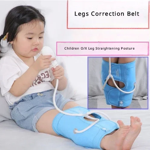 Adjustable High‑Stick Hook Inflatable Legs Correction Belt Children O/X Legs Straightening Posture Brace Legs Traction Principle