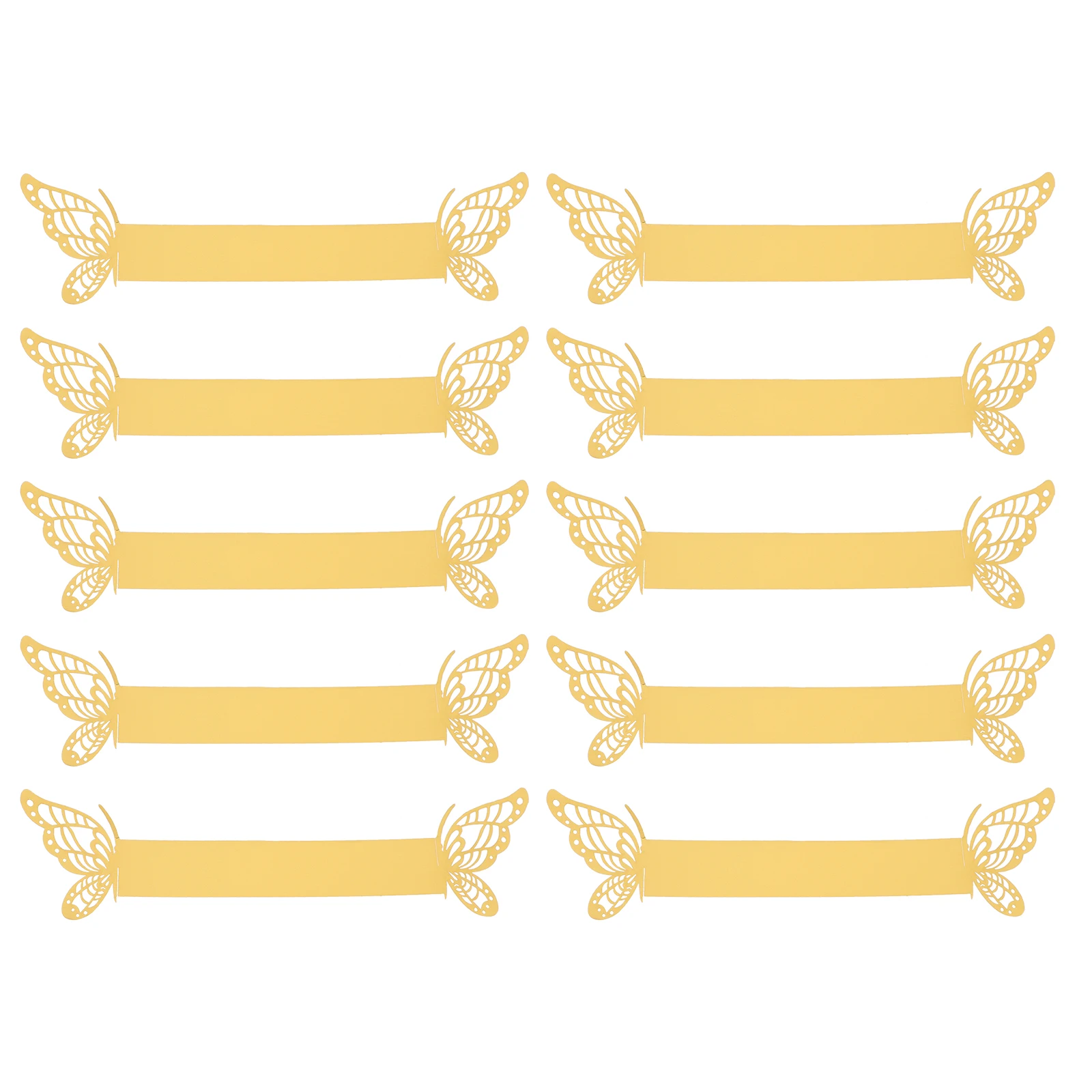 

Butterfly Paper Napkin Rings Set of 50 Premium Decorative Design Party Wedding Table Settings Glossy Elegant Kitchen Bar