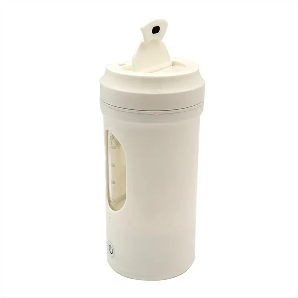 

A24I Перезаряжаемая USB-бутылка для электрического протеинового коктейля — портативный автоматический миксер для сывороточного белка, емкость 600 мл, кремово-белый