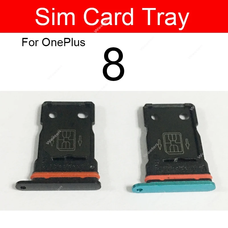 Sim Card Tray Holder For Oneplus 1+ 8 Pro 8T 9 Pro 9R Sim Card Tray Slot Socket Replacement Parts