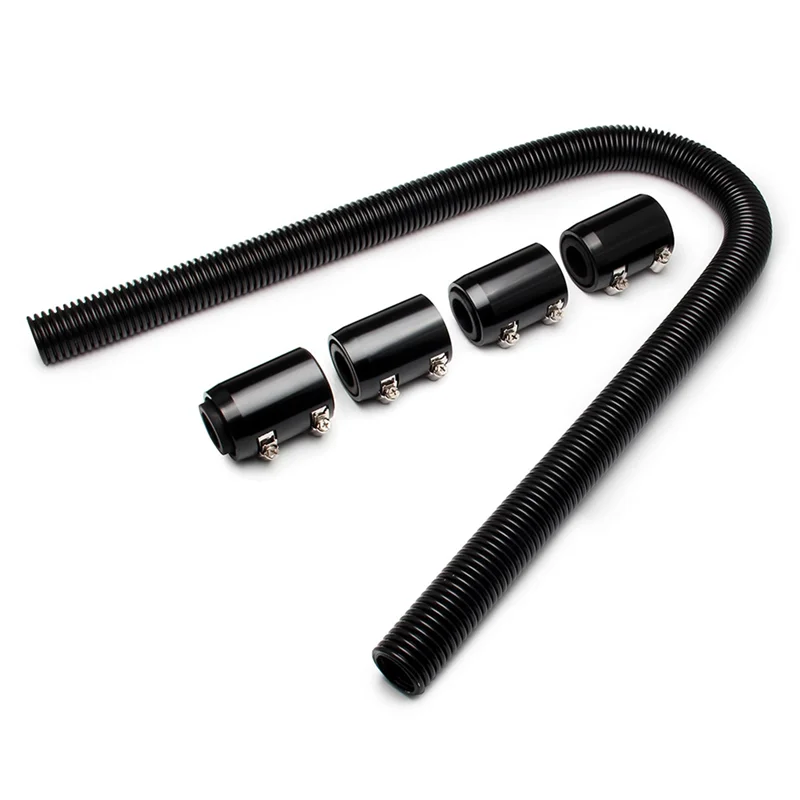 Coolant Hose Set W Cap Clamp Stainless Steel Flexible Car Radiator Hose Universal Radiator Replacement Part