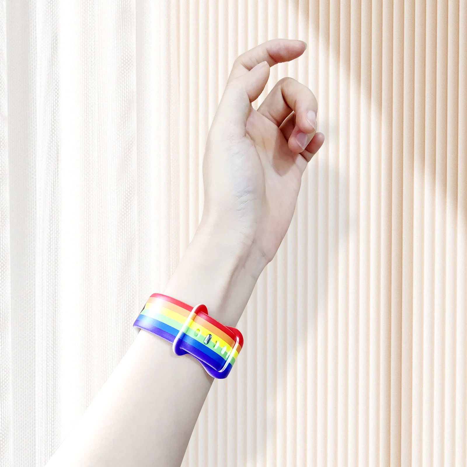 قوس قزح مطبوعة حزام لساعة أبل 10 9 8 7 SE سيليكون الفرقة استبدال سوار ل iWatch 46 مللي متر 44 مللي متر 42 مللي متر 41 مللي متر حزام الساعات