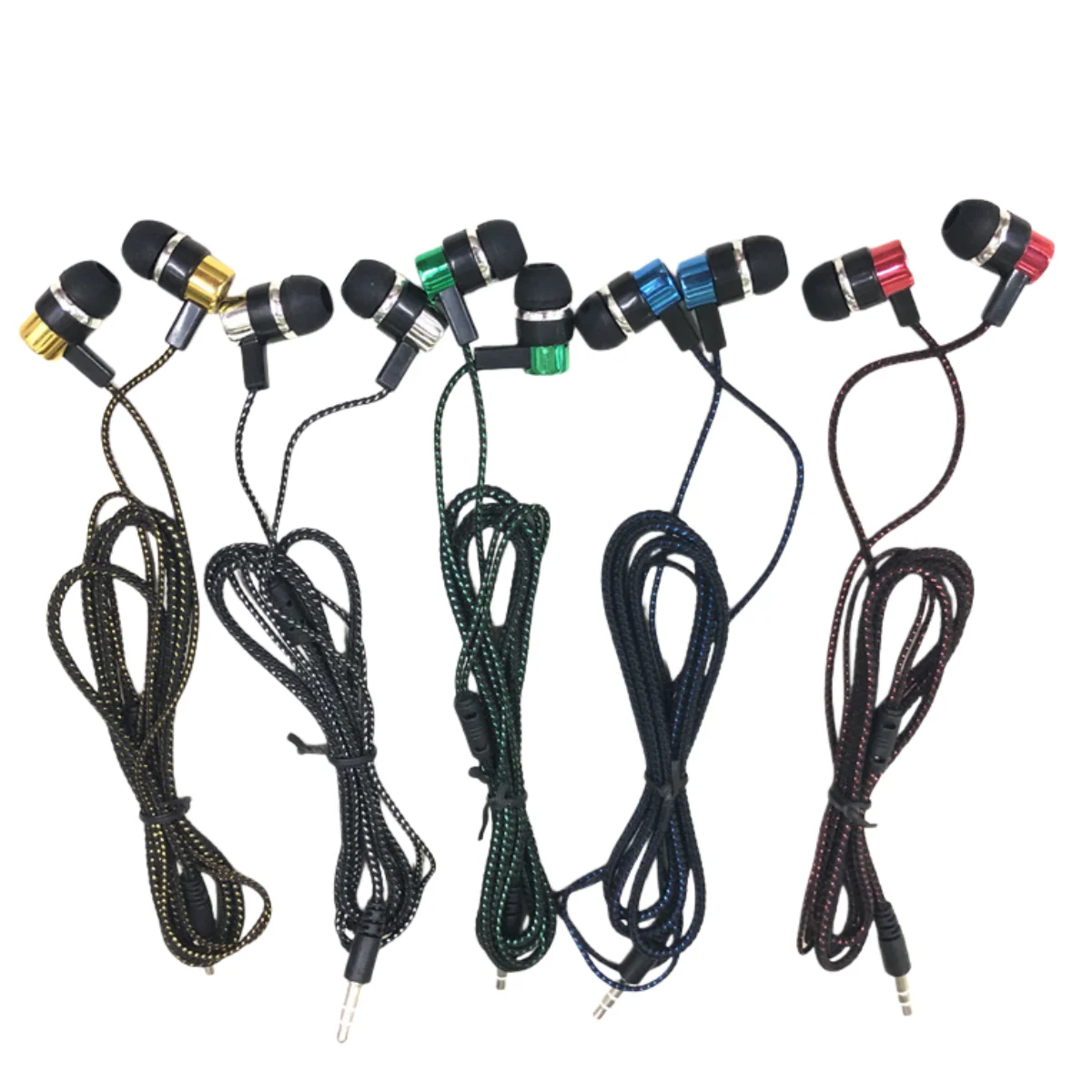 Miwayer 1 Pair In-Ear Noise Cancelling Earphones w/3.5mm Jack, Wired Earbuds , Superb Bass Stereo Headphones for Mobile Devices