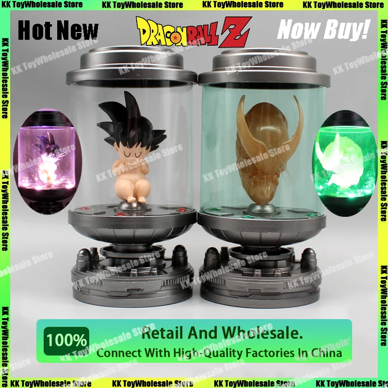 [Hot-New] Dragon Ball Z SHF Figures Son Goku Cell Incubator Incubadora With Light Anime Action Figure Statue Figuras Gifts Toys