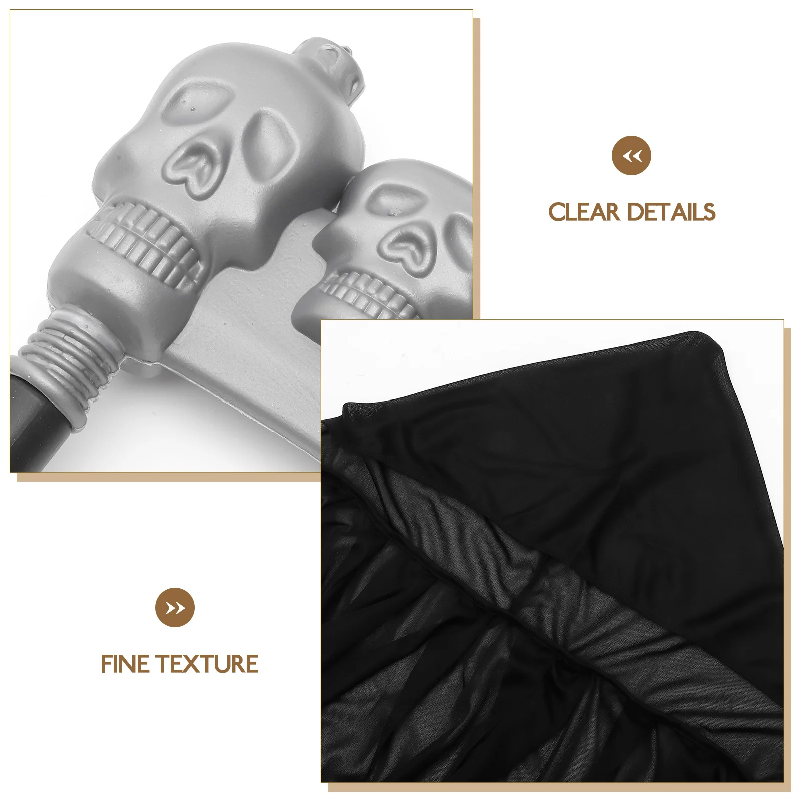 

1Set Halloween Cloak Death Costume Cosplay Party Cape Gloves Durable Practical Set Halloween Cloak Costume for Party