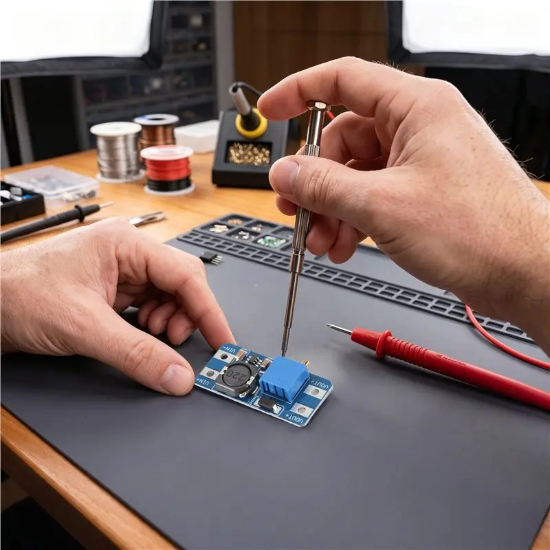 A84E-10PCS, MT3608, DC-DC Converter Kit Boost Regulator Kit USB Power Module, 2V-24V To 5V-28V, 2A Output, Micro-USB