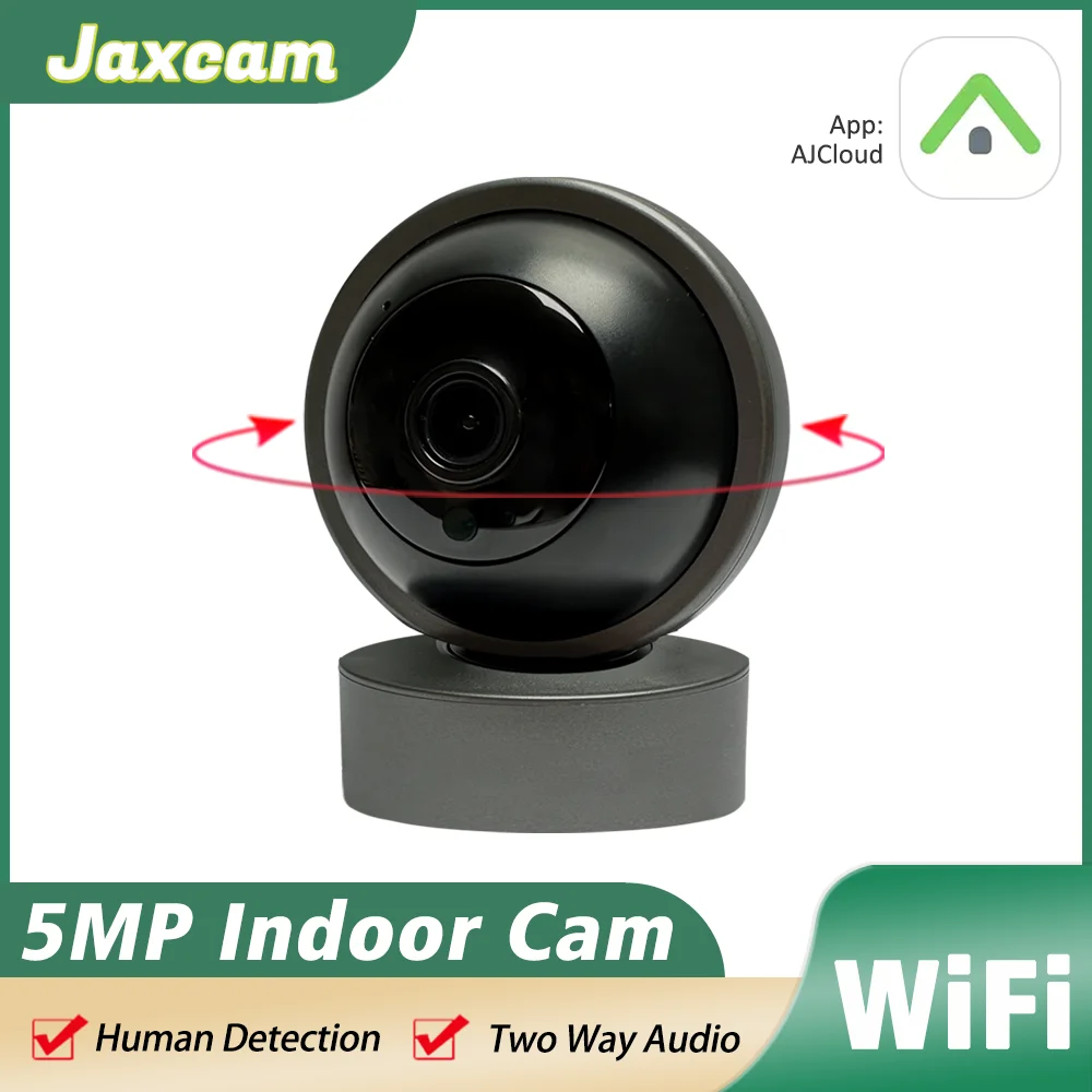 

AJcloud 5MP Mini Wifi Camera security protection Camera IR Night Vision Human Detection PTZ Monitor Home Surveillance IP Camera