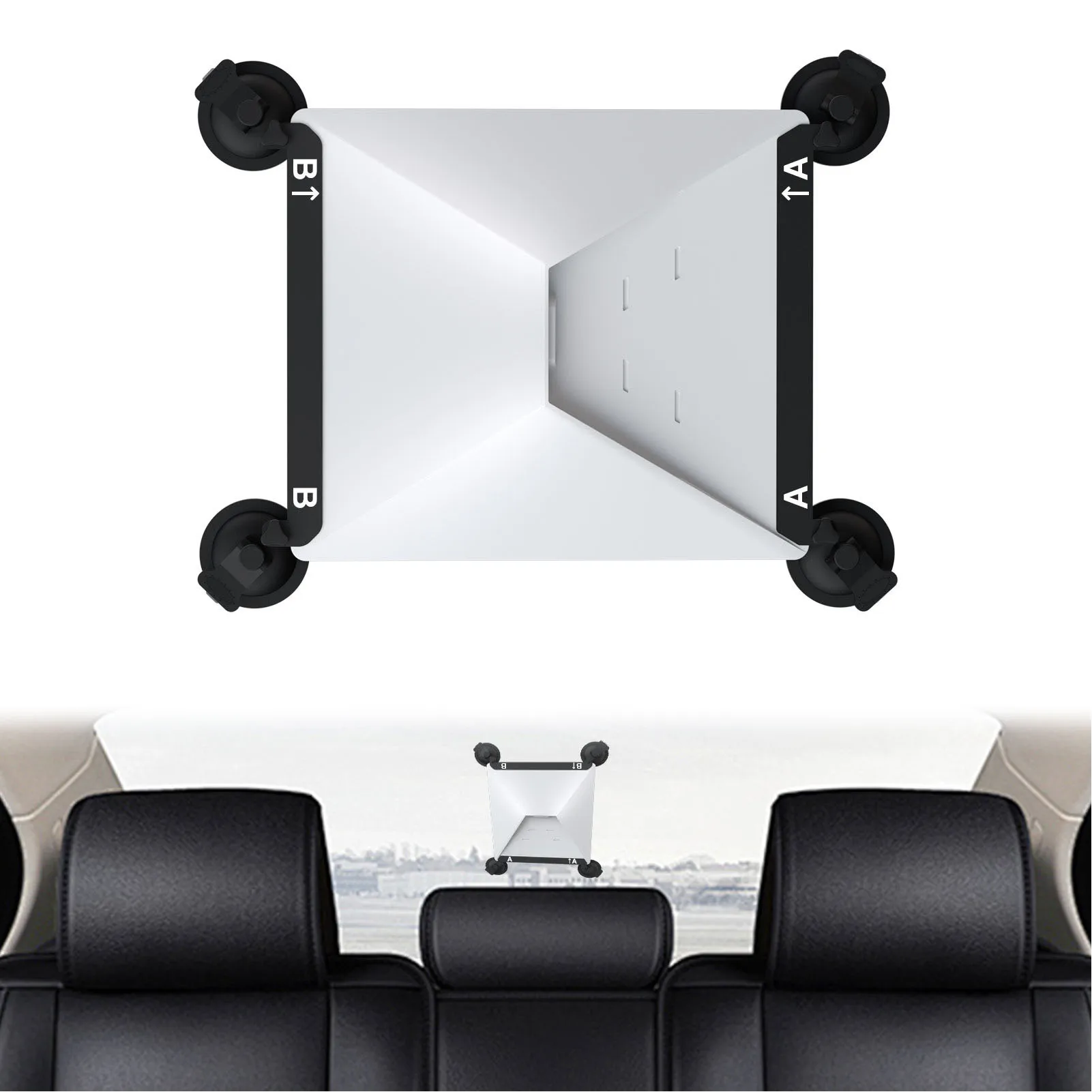 

Suction Cup Mount for Starlink Mini Dish Antenna Metal Sunroof Mounting Bracket for Car RV Boat Airplane