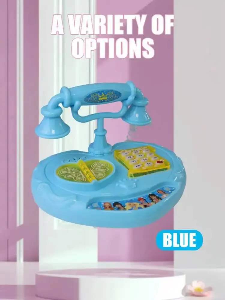 Children\'s Toys Simulation Telephone Landline Baby Music Mobile Phone Educational Early Education Toys 1pcs