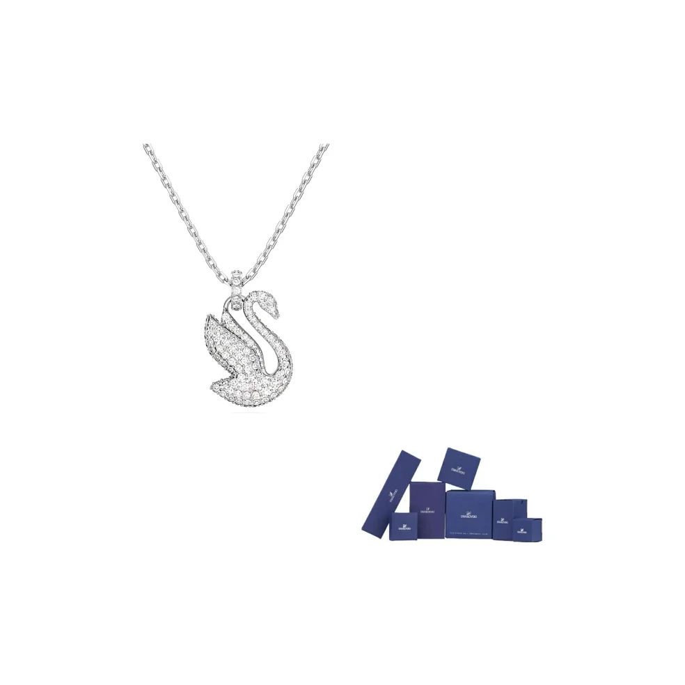 Swarovski Swan Necklaces Women's Silver 5647872