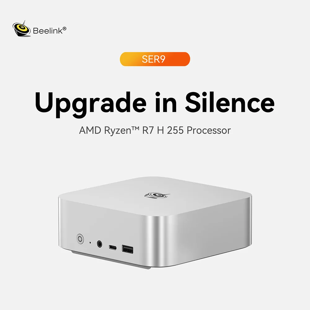Beelink SER9 Pro Max AMD Ryzen 7 H255 24GB LPDDR5X RAM 1TB NVMe SSD Win 11 Ubuntu Type C Wifi6 BT5.2 Gaming PC SER9 HX370 HX470