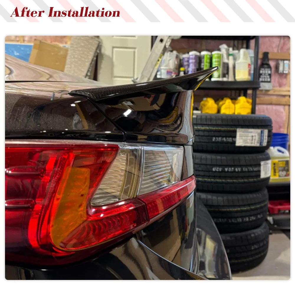 For Lexus RCF RC F 2015-2018 Auto Car Rear Trunk Lid Spoiler Wing Car Exterior Trim Car Rear Trunk Racing Spoiler Carbon Fiber
