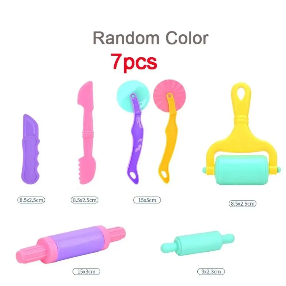 Mini creativo 3D plastilina stampo sicuro fai da te modellazione accessori in argilla colore casuale plastica kit di strumenti per pasta fai da te bambini