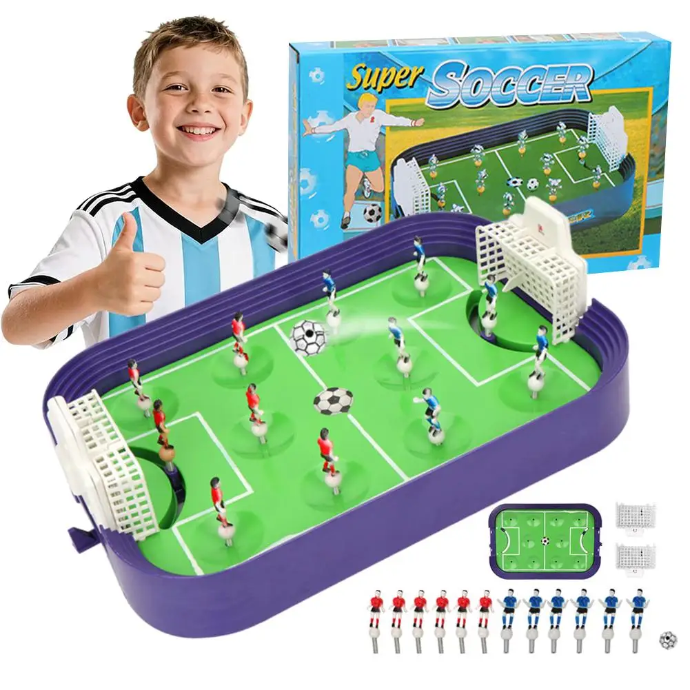 Zwei-Spieler Tabletop Fußball Spiel Spielzeug Finger Werfen Fußball Wettbewerbs Fußball Interaktives Spielzeug Für Eltern-kind-geschenk