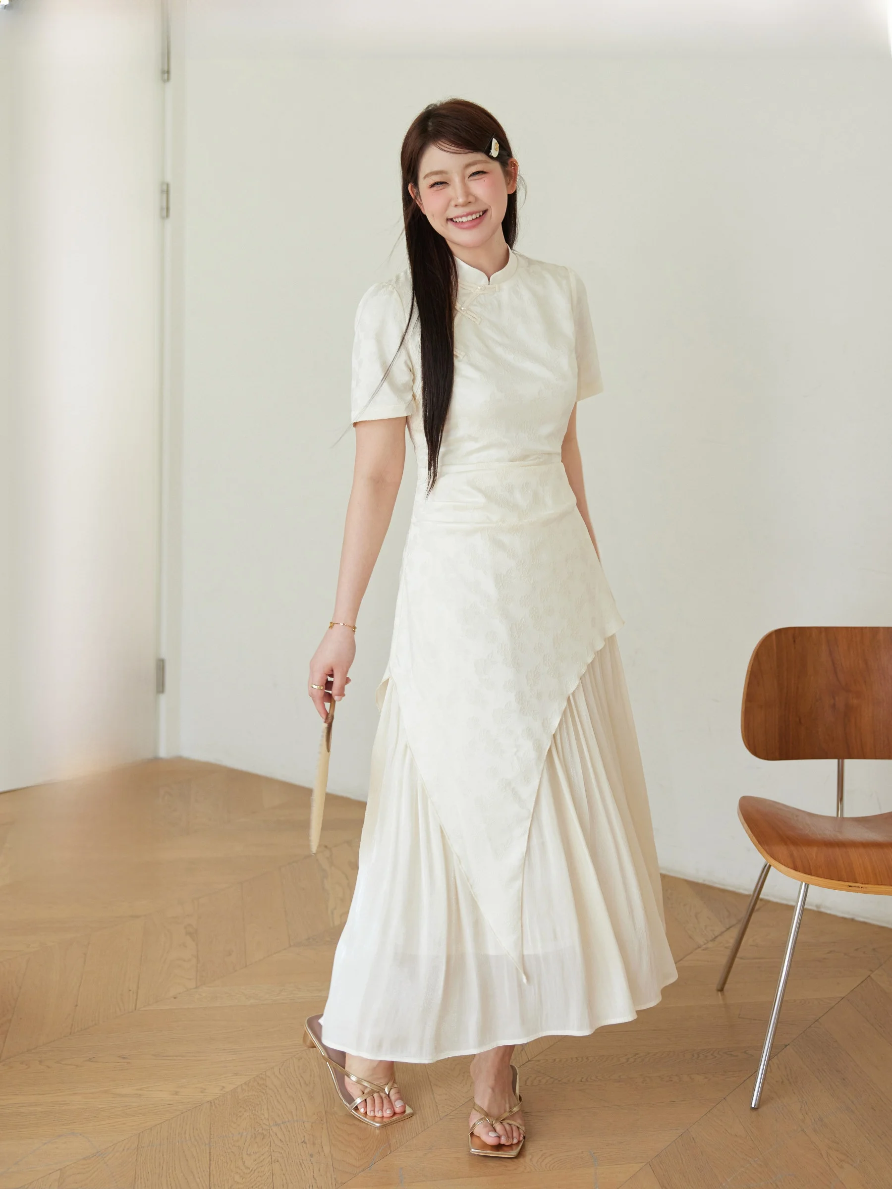 

Летнее платье Jixiu Workop Courard больших размеров, новое, в китайском стиле, с вышивкой и пэчворком, длинное, больших размеров