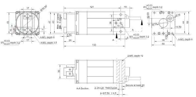 Fixture servo motor rotating gripper electric fixture rotating gripper toe rotating electric fixture