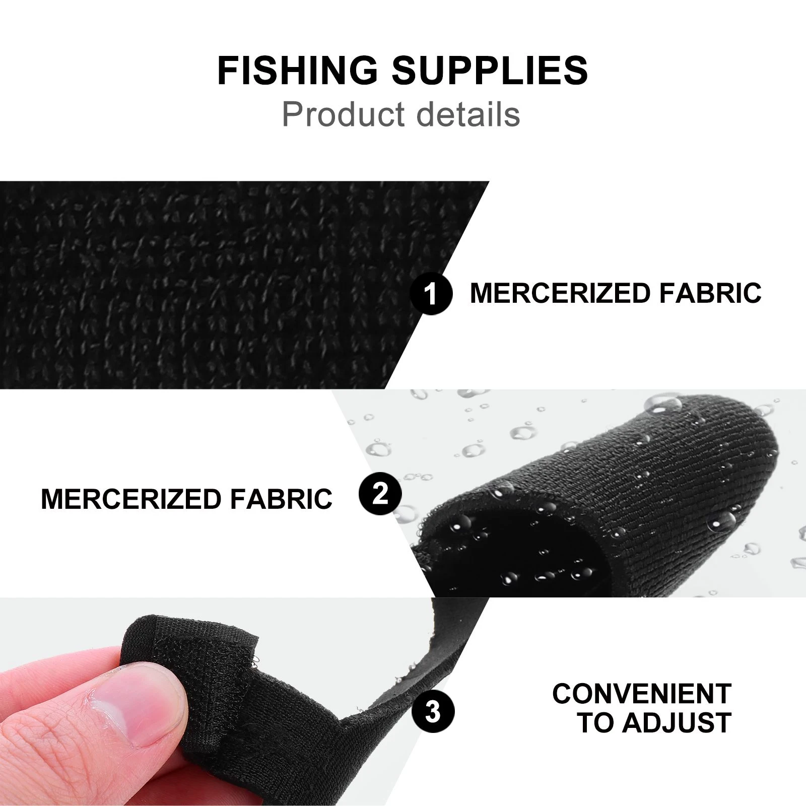 

2pcs Fishing Protector Durable Straps Stretchy Belts Professional Strap Ties Black Color rod Accessories
