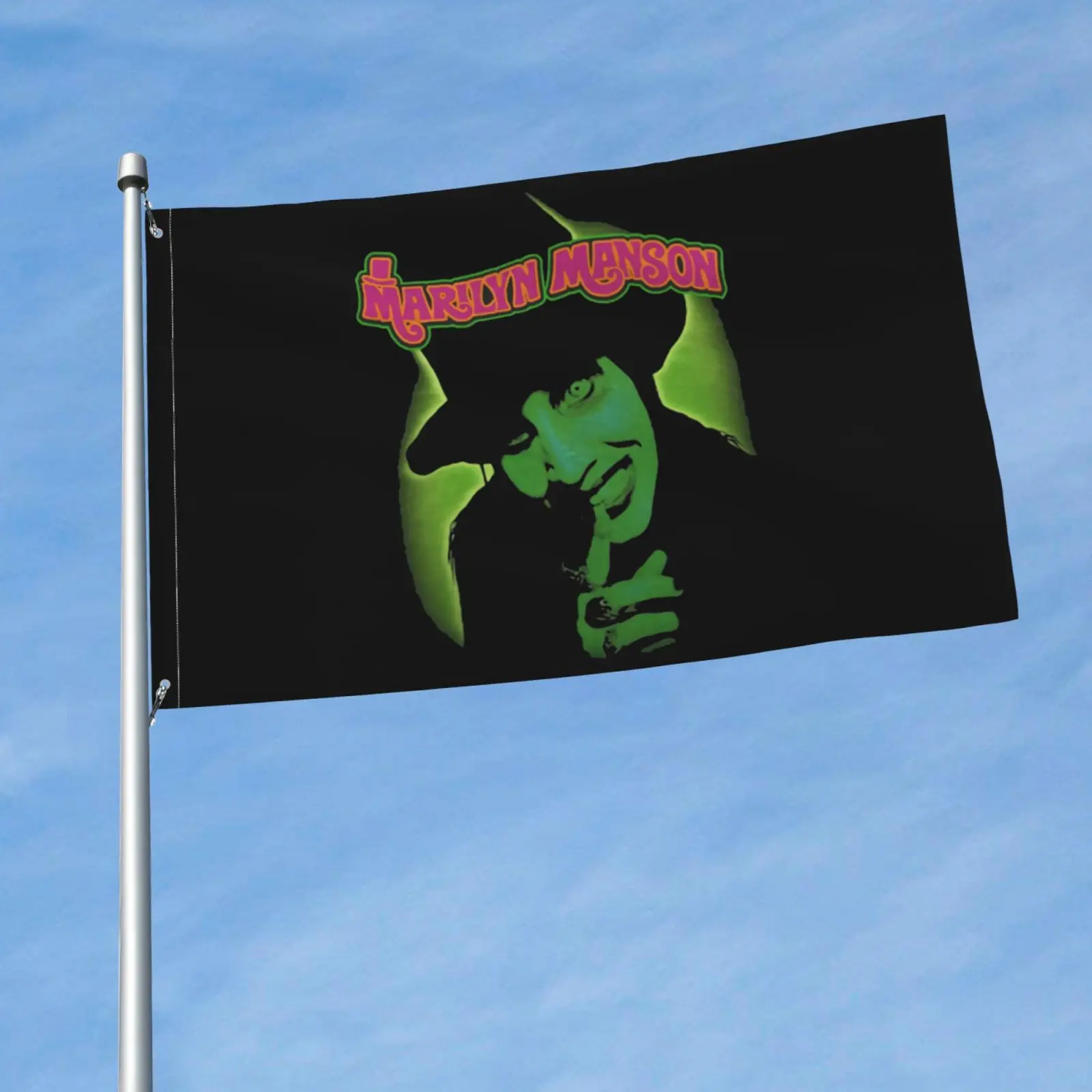 Marilyn Manson Smells Like Children Flag Banner Custom Art Decor Sports Club Sport Outdoor Birthday Decoration