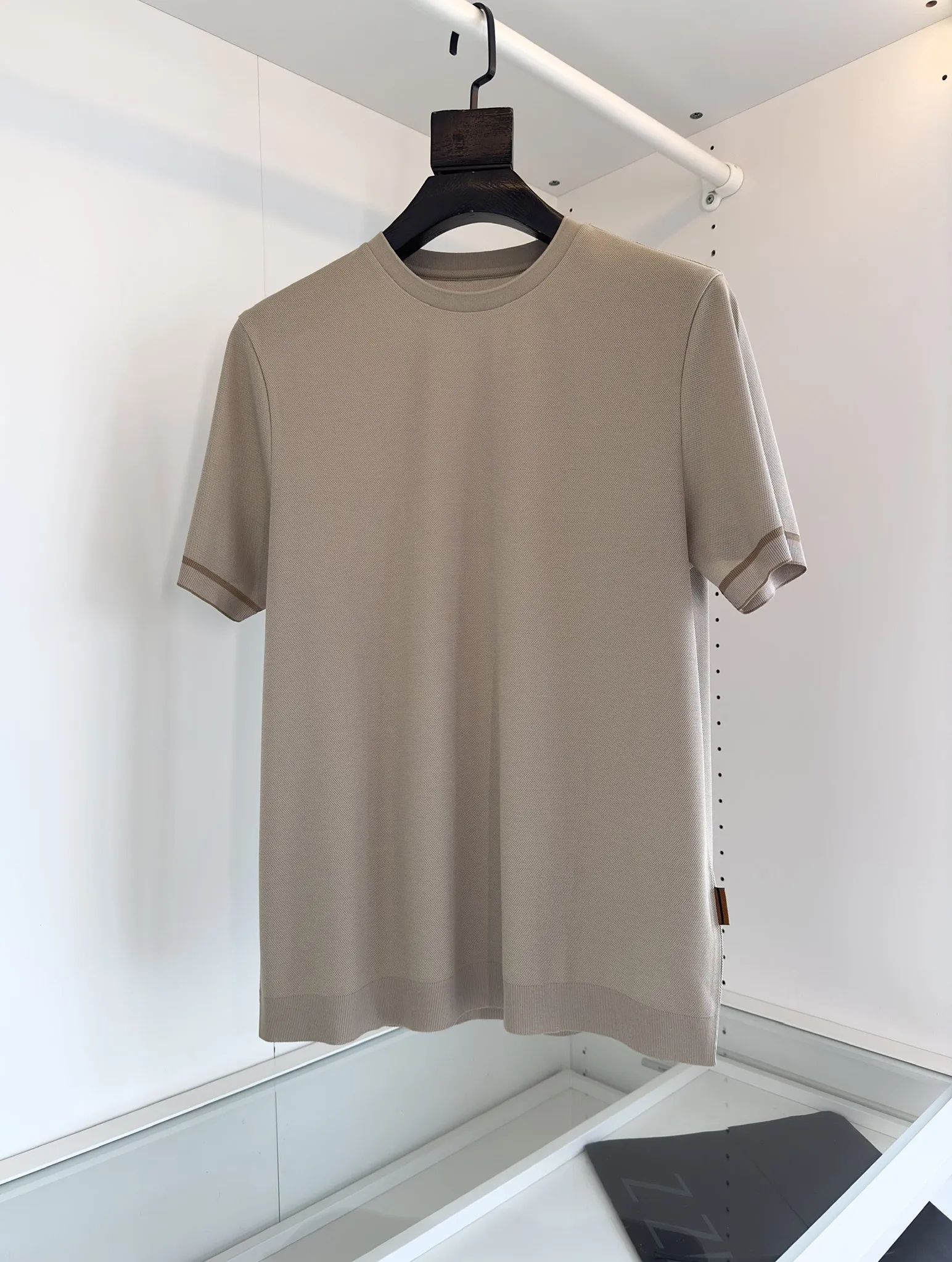 

BILLIONAIRE SIJITONGDAMen's M-3XL business casual round neck short-sleeved T-shirt fabric is made of 100% long-staple cotton