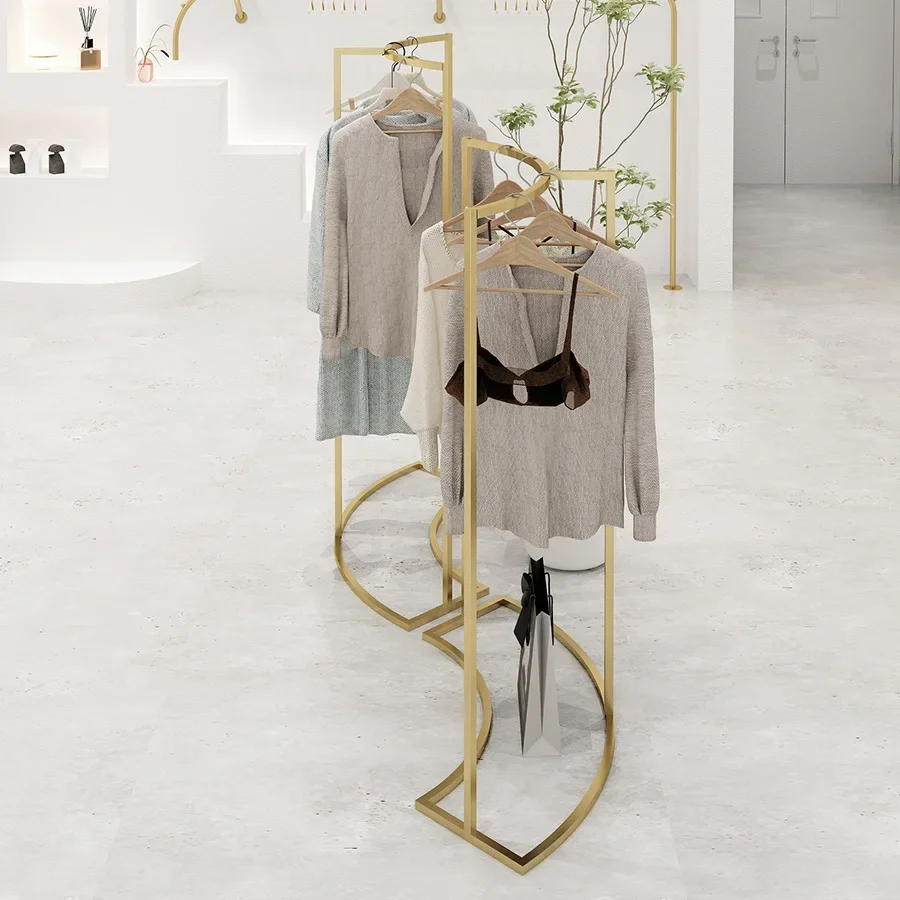 Standing Cloth Racks Tall Dustproof Corner Boutique Drying Vertical Heavy Pole Clothes Hanger Organised Cabide Store Furniture