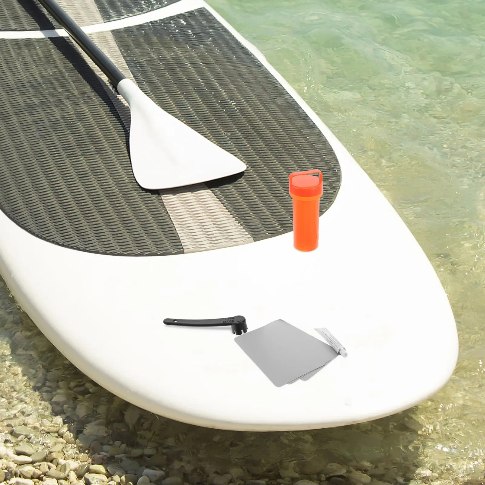 

Набор для ремонта надувных досок и лодок: многофункциональный комплект с клеем, клапаном и гаечным ключом