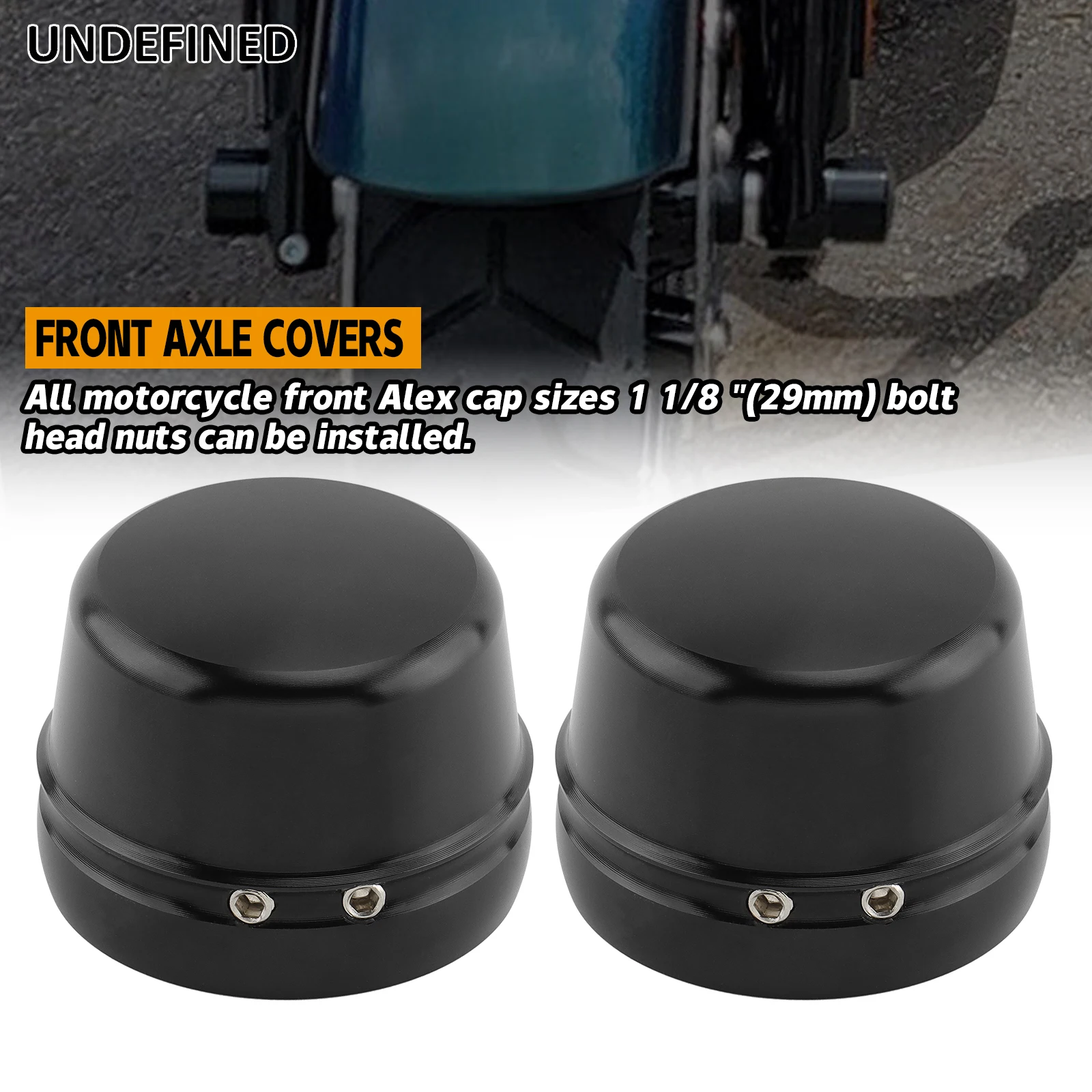 Motorcycle Front Axle Nut Cap Cover For Touring Road King Street Glide Road Glide 2008-23 Softail Sportster XL Dyna XG VRSC FXBB